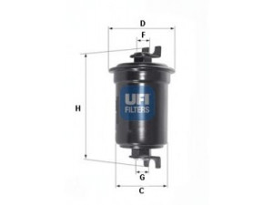 UFI 31.601.00 kuro filtras 
 Techninės priežiūros dalys -> Papildomas remontas
25121596, 23300-49145