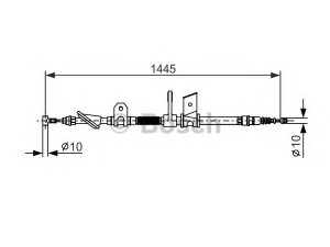 BOSCH 1 987 477 623 trosas, stovėjimo stabdys 
 Stabdžių sistema -> Valdymo svirtys/trosai
60630812, 60661488, 60630812, 60661488