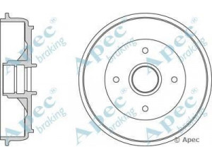 APEC braking DRM9961 stabdžių būgnas
4247.50