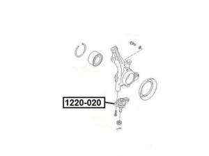 ASVA 1220-020 atramos/vairo trauklė 
 Ašies montavimas/vairavimo mechanizmas/ratai -> Sujungimai -> Atramos/vairo trauklė
51760-1G000