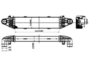 NRF 30315 tarpinis suslėgto oro aušintuvas, kompresorius 
 Variklis -> Oro tiekimas -> Įkrovos agregatas (turbo/superįkrova) -> Tarpinis suslėgto oro aušintuvas
2045000300, A2045000300