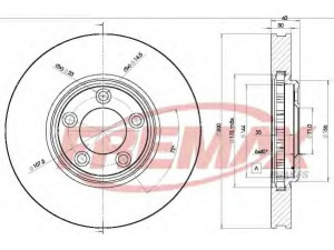 FREMAX BD-4088 stabdžių diskas 
 Stabdžių sistema -> Diskinis stabdys -> Stabdžių diskas
JLM20801
