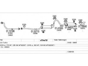MTS C390108002249 išmetimo sistema 
 Išmetimo sistema -> Išmetimo sistema, visa