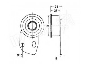IPS Parts ITB-6412 įtempiklis, paskirstymo diržas
14510-PC0-005