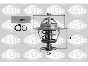 SASIC 9000074 termostatas, aušinimo skystis 
 Aušinimo sistema -> Termostatas/tarpiklis -> Thermostat
1658103