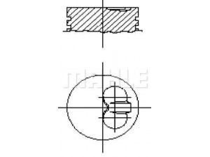 MAHLE ORIGINAL S59710 stūmoklis