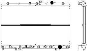 SAKURA  Automotive 2112-1004 radiatorius, variklio aušinimas