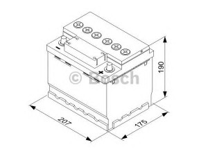 BOSCH 0 180 095 406 akumuliatorius