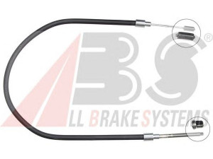 A.B.S. K10237 trosas, stovėjimo stabdys 
 Stabdžių sistema -> Valdymo svirtys/trosai
75492021