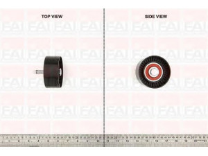 FAI AutoParts T1018 kreipiantysis skriemulys, paskirstymo diržas 
 Diržinė pavara -> Paskirstymo diržas/komplektas -> Laisvasis/kreipiamasis skriemulys
05066827AA, 05093931AA, 05142573AA