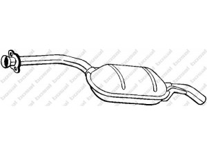 BOSAL 175-293 vidurinis duslintuvas 
 Išmetimo sistema -> Duslintuvas
124 490 19 15, 124 491 95 01