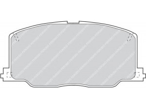 FERODO FDB602 stabdžių trinkelių rinkinys, diskinis stabdys 
 Techninės priežiūros dalys -> Papildomas remontas
0446520170, 0449120390, 0449120391