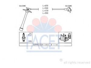 FACET 4.9793 uždegimo laido komplektas 
 Kibirkšties / kaitinamasis uždegimas -> Uždegimo laidai/jungtys
90919-22369, 90919-22370, 9091922370