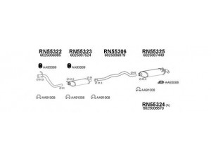VENEPORTE 550405 išmetimo sistema 
 Išmetimo sistema -> Išmetimo sistema, visa