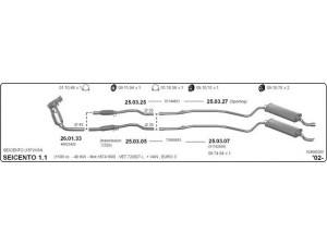 IMASAF 524000260 išmetimo sistema 
 Išmetimo sistema -> Išmetimo sistema, visa
