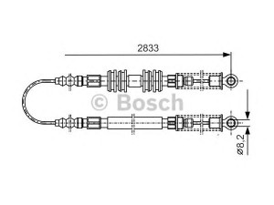 BOSCH 1 987 477 296 trosas, stovėjimo stabdys 
 Stabdžių sistema -> Valdymo svirtys/trosai
50003039, 5969735, 7522590, 50003039