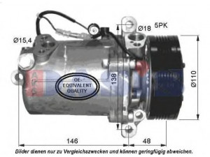 AKS DASIS 851535N kompresorius, oro kondicionierius 
 Oro kondicionavimas -> Kompresorius/dalys
64526901206, 64528366650, 64528375319