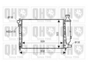 QUINTON HAZELL QER1858 radiatorius, variklio aušinimas 
 Aušinimo sistema -> Radiatorius/alyvos aušintuvas -> Radiatorius/dalys
1301.D0