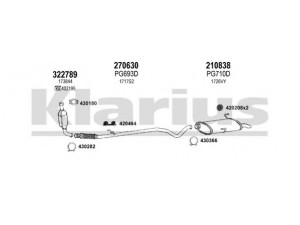 KLARIUS 631293E išmetimo sistema
