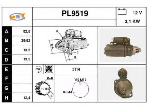 SNRA PL9519 starteris
AL110503, AL110504, AL62772, AL78760