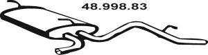 EBERSPÄCHER 48.998.83 galinis duslintuvas 
 Išmetimo sistema -> Duslintuvas
96323045