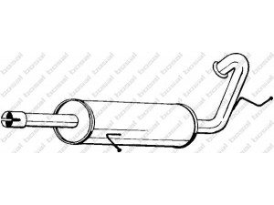 BOSAL 154-557 galinis duslintuvas 
 Išmetimo sistema -> Duslintuvas
1053088