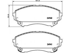 HELLA PAGID 8DB 355 015-141 stabdžių trinkelių rinkinys, diskinis stabdys 
 Techninės priežiūros dalys -> Papildomas remontas
25814702, 25958115