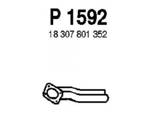 FENNO P1592 išleidimo kolektorius 
 Išmetimo sistema -> Išmetimo vamzdžiai
18307801352
