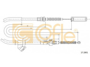 COFLE 17.2801 trosas, stovėjimo stabdys
MB004850