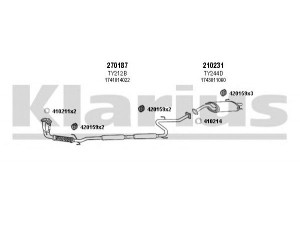 KLARIUS 900134E išmetimo sistema 
 Išmetimo sistema -> Išmetimo sistema, visa