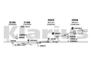 KLARIUS 570253E išmetimo sistema 
 Išmetimo sistema -> Išmetimo sistema, visa