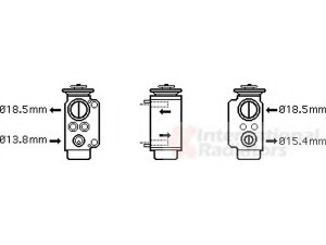 VAN WEZEL 06001240 išsiplėtimo vožtuvas, oro kondicionavimas 
 Oro kondicionavimas -> Vožtuvai
64116934406, 64116981484, 64119182512