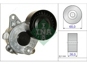 INA 534 0336 10 įtempiklio svirtis, V formos rumbuotas diržas 
 Diržinė pavara -> V formos rumbuotas diržas/komplektas -> Įtempiklis
68091866AA, 68125482AA, 68131035AA