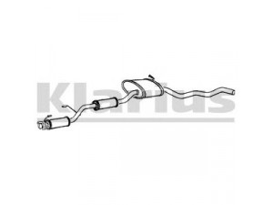 KLARIUS FE119J vidurinis duslintuvas 
 Išmetimo sistema -> Duslintuvas
5024536, 6190310, 6519925