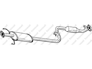 BOSAL 284-193 vidurinis duslintuvas 
 Išmetimo sistema -> Duslintuvas
28650-33810, 28650-33831, 28650-33880