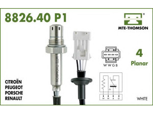 MTE-THOMSON 8826.40.106P1 lambda jutiklis 
 Variklis -> Variklio elektra
8670167, 8677894