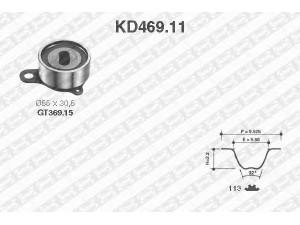 SNR KD469.11 paskirstymo diržo komplektas 
 Techninės priežiūros dalys -> Papildomas remontas
13505-16021