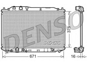 DENSO DRM40018 radiatorius, variklio aušinimas 
 Aušinimo sistema -> Radiatorius/alyvos aušintuvas -> Radiatorius/dalys
19010RRH901
