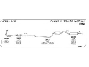 AKS DASIS SGFO076 išmetimo sistema