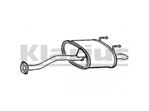 KLARIUS 220780 galinis duslintuvas 
 Išmetimo sistema -> Duslintuvas
18030SAA000, 18030SAA010