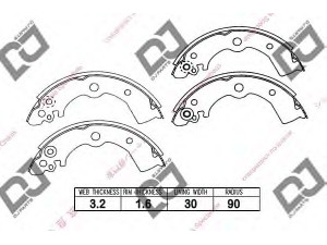 DJ PARTS BS1040 stabdžių trinkelių komplektas 
 Techninės priežiūros dalys -> Papildomas remontas
1N002638Z, 1N042638Z, 440602B026
