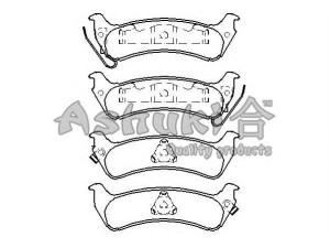 ASHUKI US104215 stabdžių trinkelių rinkinys, diskinis stabdys
04796344, 04883717AA, 4796344, 4883717AA