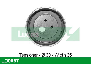 LUCAS ENGINE DRIVE LD0957 įtempiklio skriemulys, paskirstymo diržas