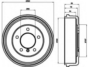 HELLA 8DT 355 301-141 stabdžių būgnas 
 Stabdžių sistema -> Būgninis stabdys -> Stabdžių būgnas
6014235001, A6014235001