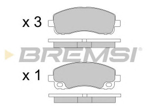 BREMSI BP3582 stabdžių trinkelių rinkinys, diskinis stabdys
MK529567