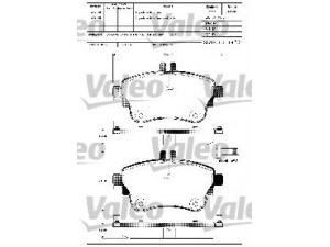 VALEO 601317 stabdžių trinkelių rinkinys, diskinis stabdys 
 Techninės priežiūros dalys -> Papildomas remontas
0064204820, 64204820