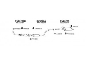 VENEPORTE 050011 išmetimo sistema 
 Išmetimo sistema -> Išmetimo sistema, visa