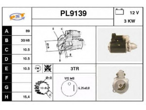 SNRA PL9139 starteris