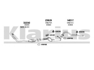 KLARIUS 391003E išmetimo sistema 
 Išmetimo sistema -> Išmetimo sistema, visa