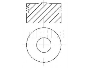 MAHLE ORIGINAL S70340 stūmoklis 
 Variklis -> Cilindrai/stūmokliai